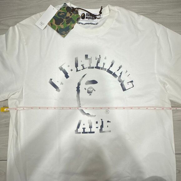 NWT a bathing ape garment-dye spray-print T-shirt size medium - Picture 5 of 10